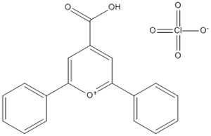 Pyrylium, 4-carboxy-2,6-diphenyl-, perchlorate